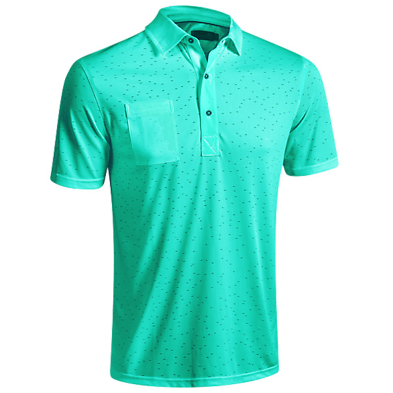2016 Mizuno Digital Jacquard Polo Shirt - Cockatoo