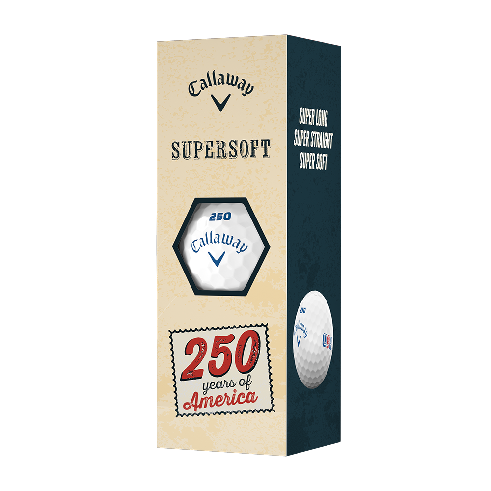 Callaway Supersoft USA 250 three-ball sleeve