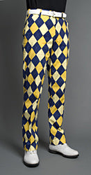 Loudmouth Golf Pants - Blue and Gold
