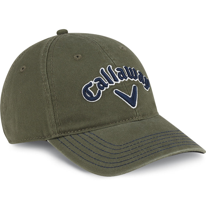 Callaway Heritage Twill Golf Cap - Olive