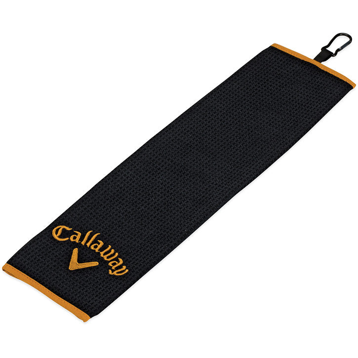 Callaway Uptown Tri-Fold Microfiber Towel - Black