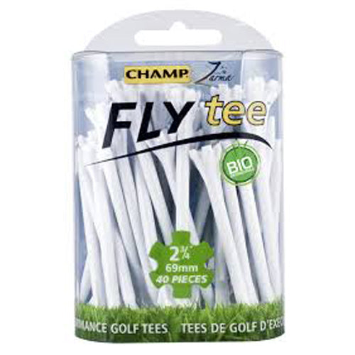 Champ Zarma FLYTee Golf Tees - 2.75" White (40 pack)