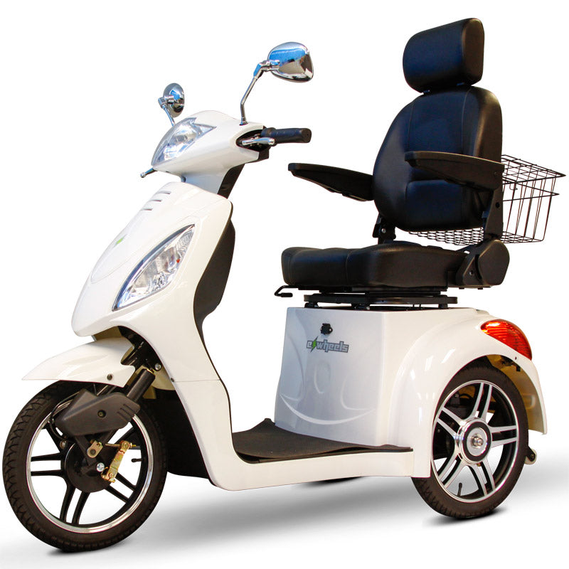 eWheels EW-36 Electric 3-Wheel Mobility Scooter - White