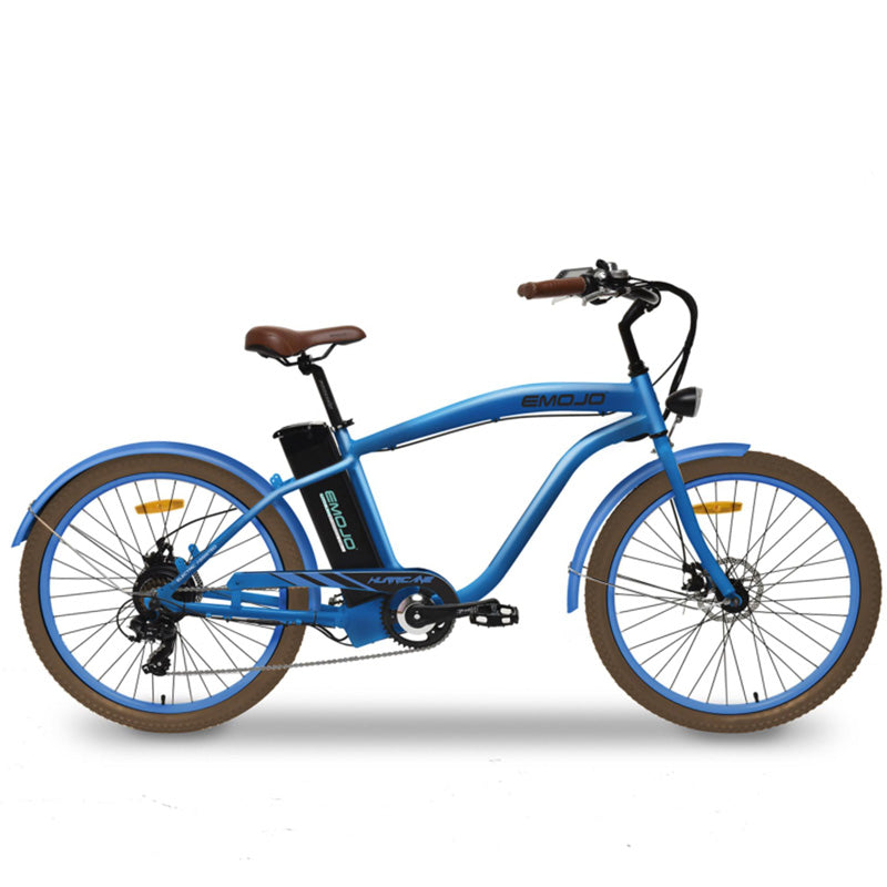 Emojo Hurricane Electric Cruiser Bike - Blue
