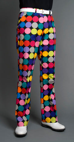 Loudmouth Golf Pants - Disco Balls Black