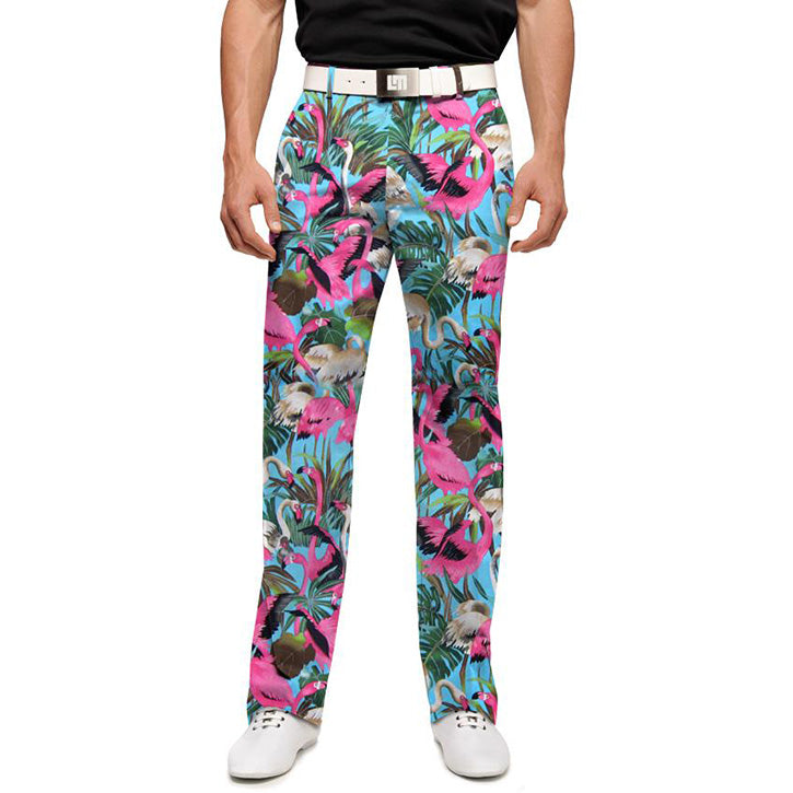 Loudmouth Golf Pants - Pink Flamingo