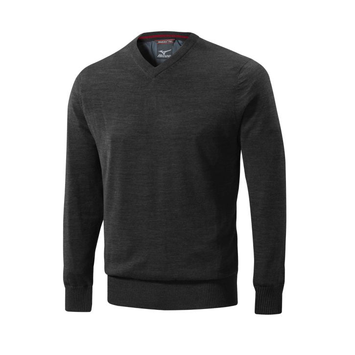 Mizuno Hayate Sweater V Neck - Black