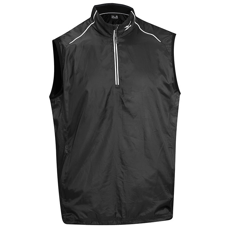 Mizuno Lightweight Wind Vest - Black/Charcoal