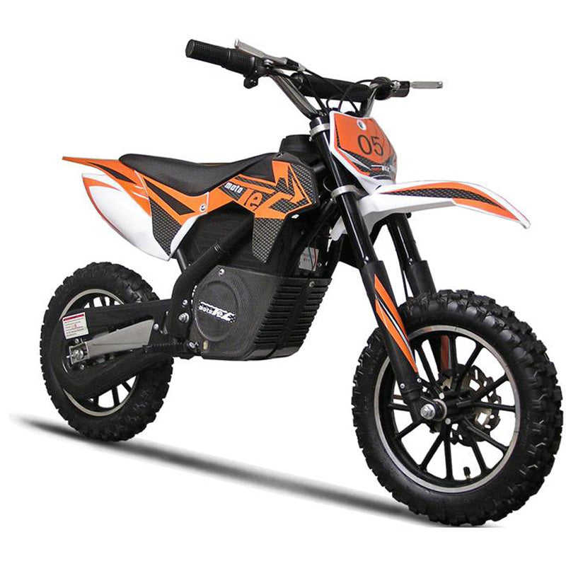 MotoTec 24v 500w Gazella Electric Dirt Bike - Orange
