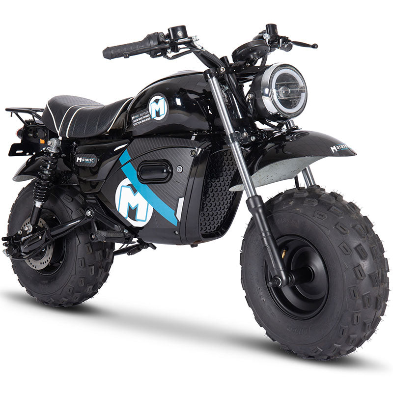 MotoTec 60v 1500w Electric Powered Mini Bike Lithium - Black
