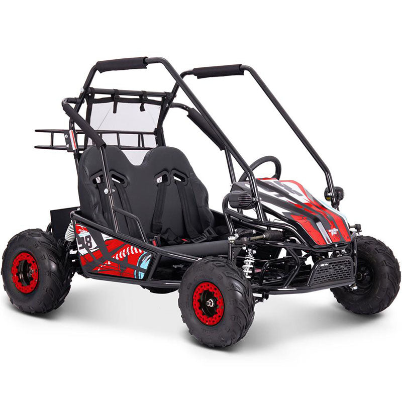MotoTec Mud Monster XL 60v 2000w Full Suspension Electric Go-Kart - Red