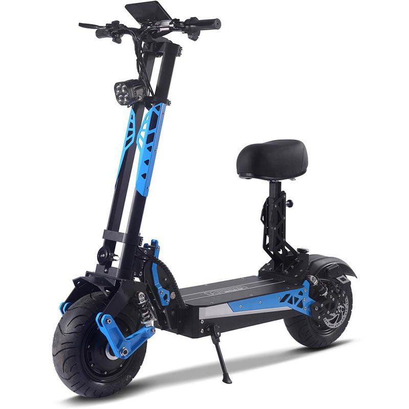 MotoTec Switchblade Lithium Electric Scooter - 60v 4000w - Blue