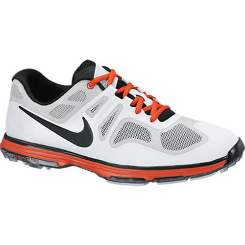 Nike Lunar Ascend Golf Shoes - Mens Grey/White/Orange