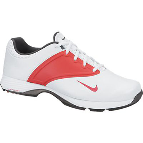 Nike Lunar Saddle Golf Shoes - Womens White/Red