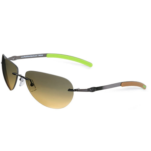 Peak vision ZK2.53 Sunglasses - Gun Metal/Brown