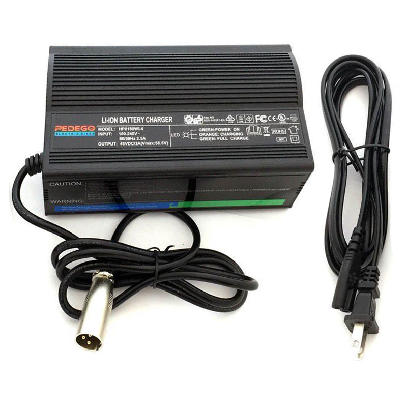 Pedego 48V Battery Charger - 3 Pin