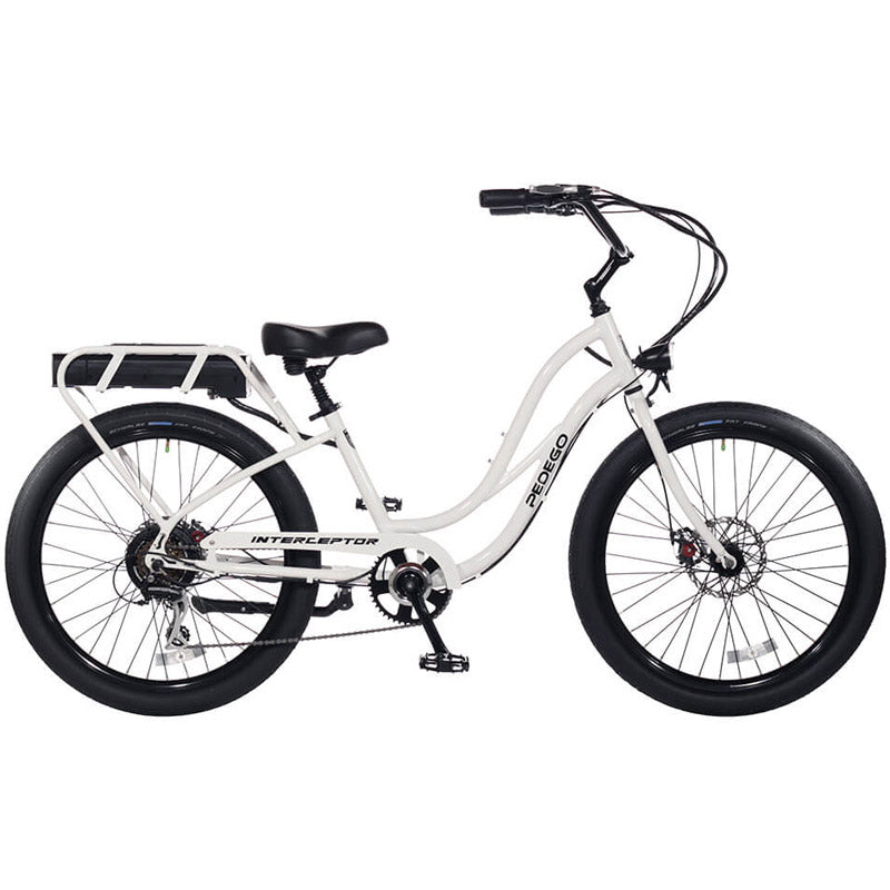 2019 Pedego Step Thru Interceptor III Electric Bicycle - White