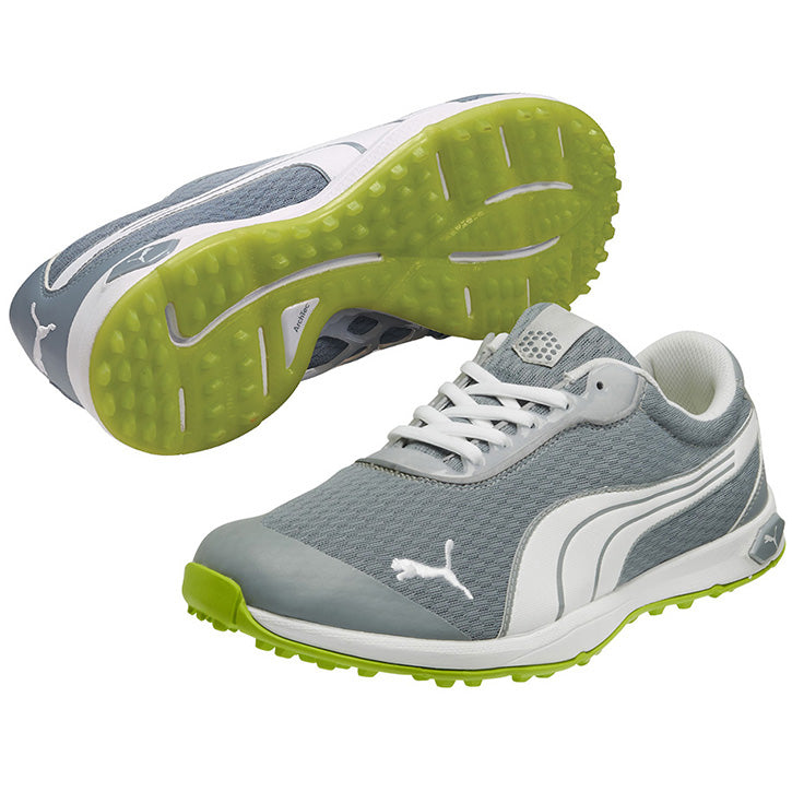 Puma Biofusion Spikeless Mesh Mens Golf Shoes - White/Green
