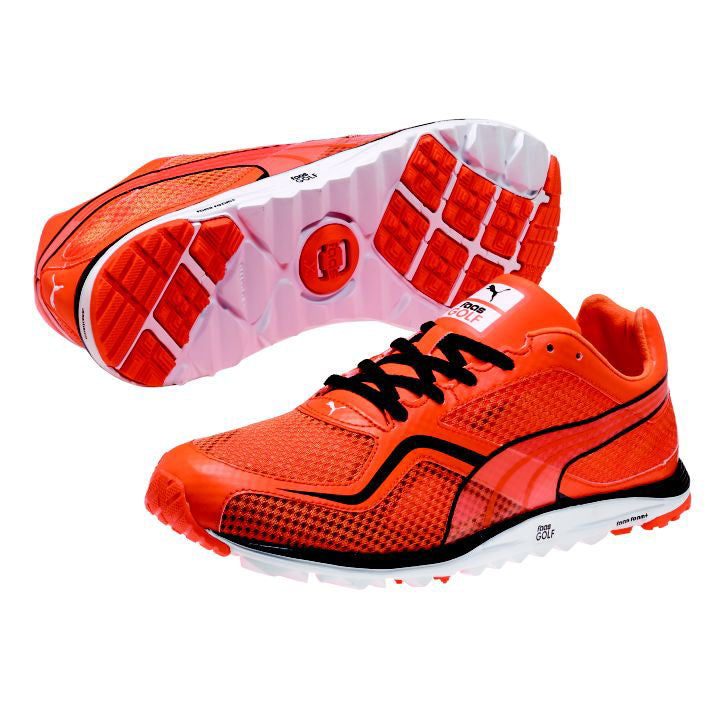 Puma FAAS Lite Mesh Golf Shoe - Mens Orange/White