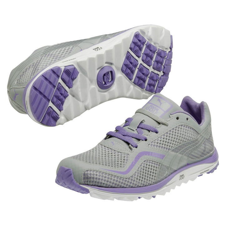 2014 Puma Faas Lite Mesh Womens Golf Shoes - Grey/Purple/White
