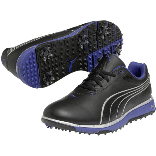 Puma Faas Trac Golf Shoes - Mens Black/Silver/Surf the Web
