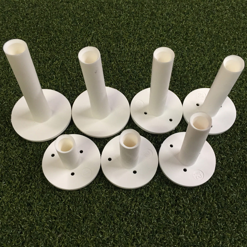 TrueShot Golf Rubber Golf Tee - Ultimate Golf Range Mat Tee (7 Pack) - Assorted