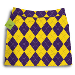 Loudmouth Golf Skort - Purple & Gold