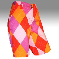 Loudmouth Golf Womens Shorts - Raspberry SureBet