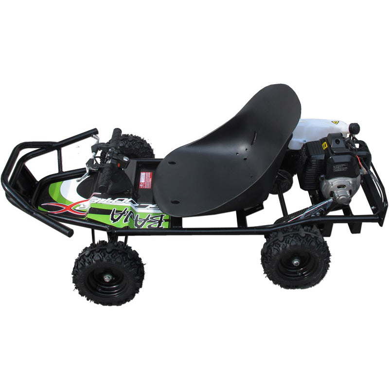 ScooterX Baja Off Road 49cc Gas Go-Kart - Black/Green
