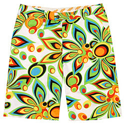 Loudmouth Golf Shorts - Shagadelic White