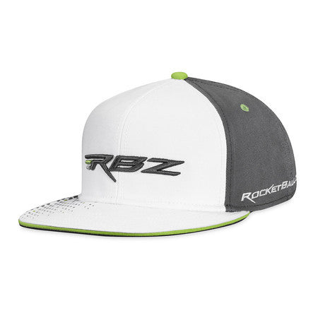 TaylorMade 2012 RocketBallz Flatbill Hat - White/Grey
