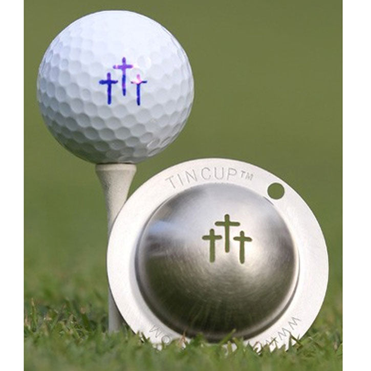 Tin Cup Golf Ball Marker - Divine Intervention