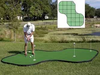 Tour Links 12'x12' Indoor/Outdoor Putting Green