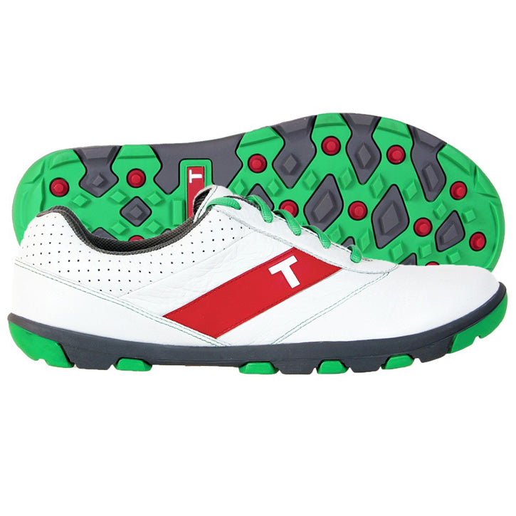 True Linkswear True Proto Golf Shoes - White/Kelly/Charcoal