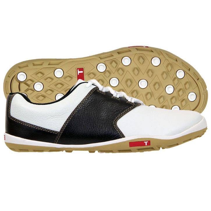 True Linkswear True Tour Golf Shoes - White/Brown/Sand
