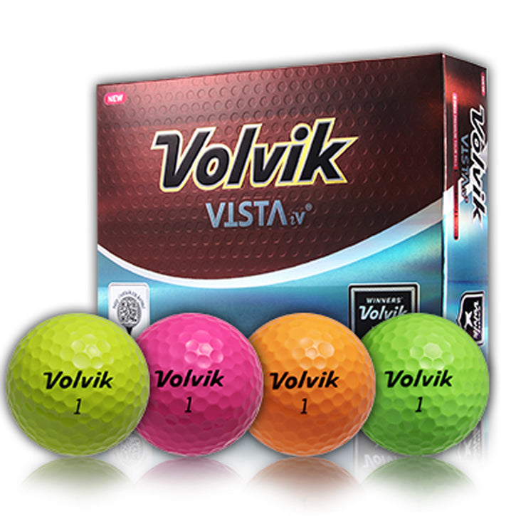 Volvik Vista iV Golf Balls - Rainbow (1 Dozen)