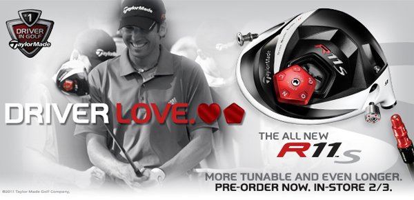 The TaylorMade R11S Driver will be available starting on 2/3/2012. Click here and checkout the fitting video with Dustin Johnson.