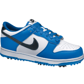 Nike Dunk NG Jr. Golf Shoes - White/Black/Soar at InTheHoleGolf.com