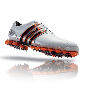 Hay una tendencia Matar visto ropa Adidas Tour 360 ATV Golf Shoes - Mens White/Metallic Silver/Energy at  InTheHoleGolf.com