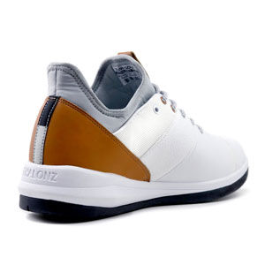 Athalonz EnVe Golf Shoes - Mens - White/Tan at