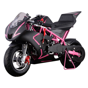 pink motorcycle bike