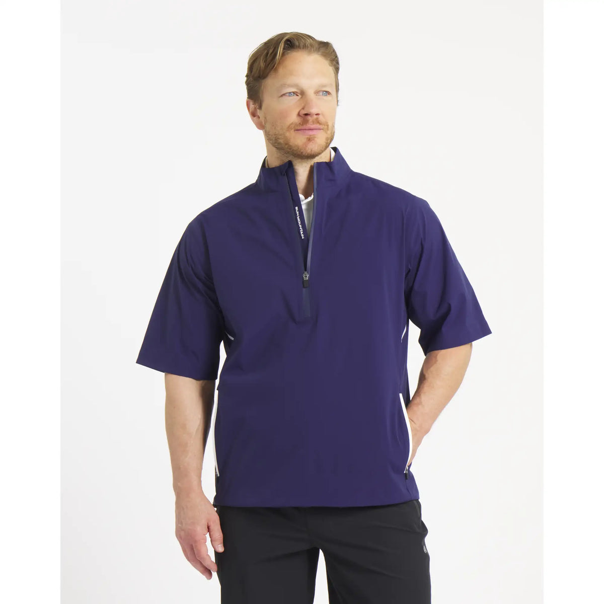 Sun Mountain Stratus SS Quarter-Zip - Men's - Navy