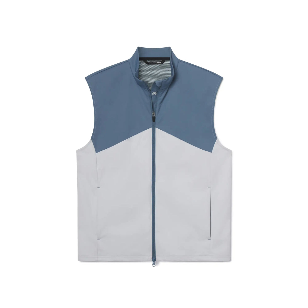 Sun Mountain Weatherflex Vest - Men's - Blue Fin-White