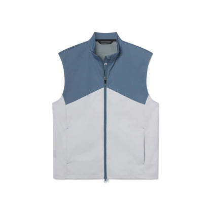 Sun Mountain Weatherflex Vest - Men's - Blue Fin-White