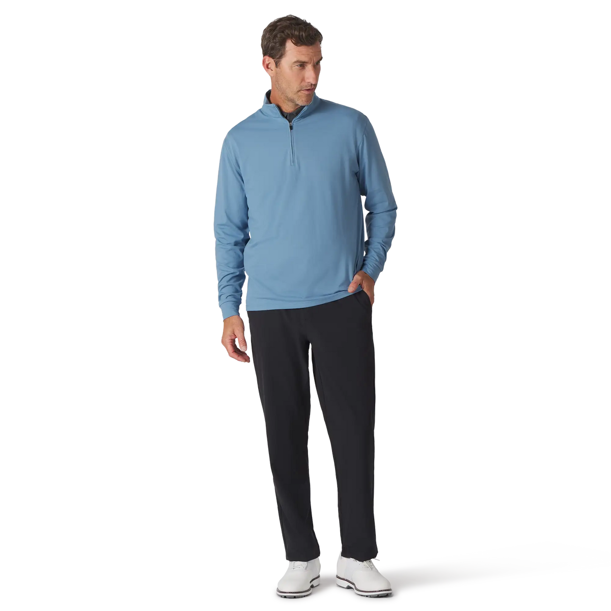 Sun Mountain Second Layer II Quarter-Zip - Men's - Blue Fin