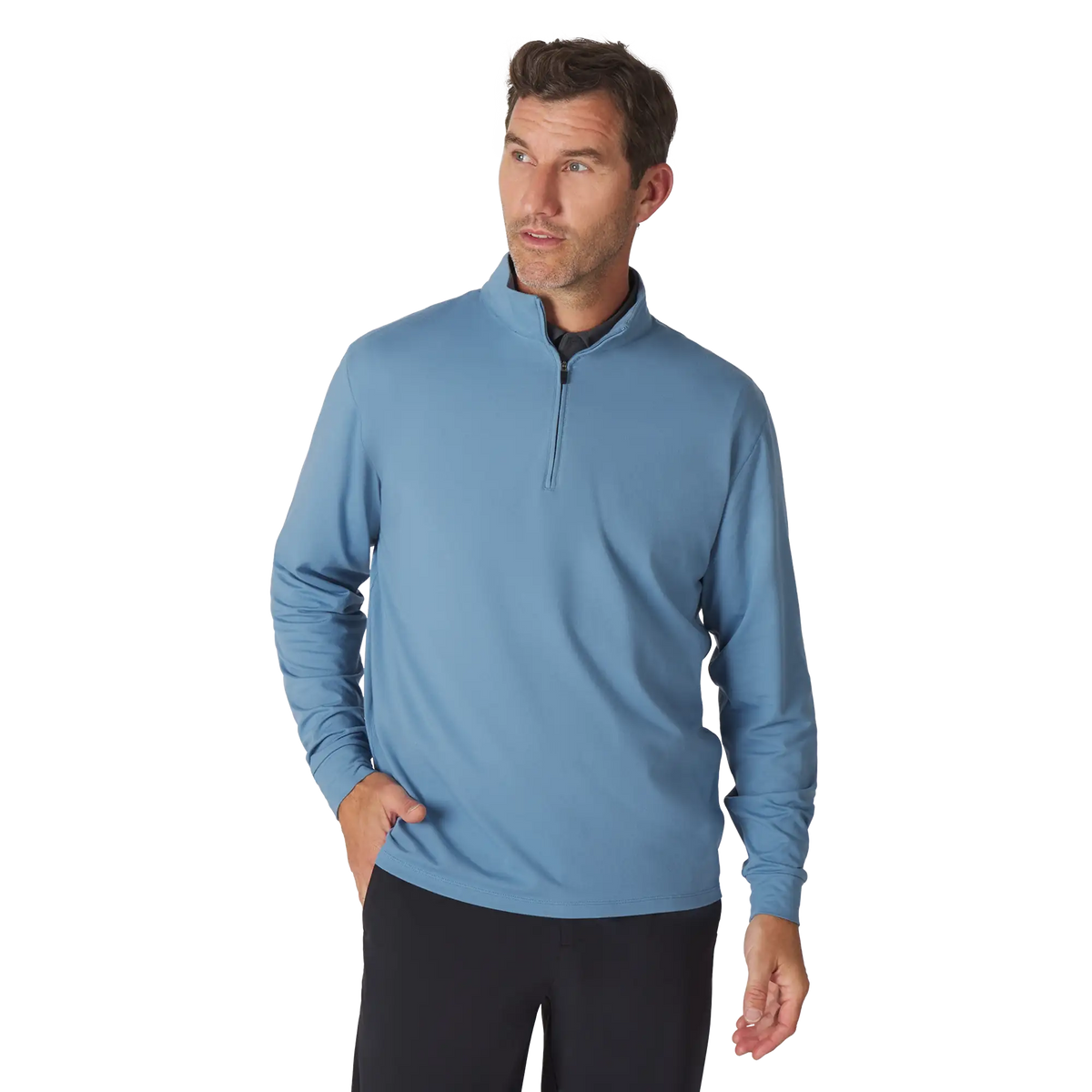 Sun Mountain Second Layer II Quarter-Zip - Men's - Blue Fin