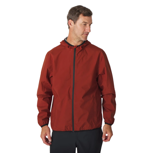 Sun Mountain Monsoon Hooded Jacket - Men's - Brick