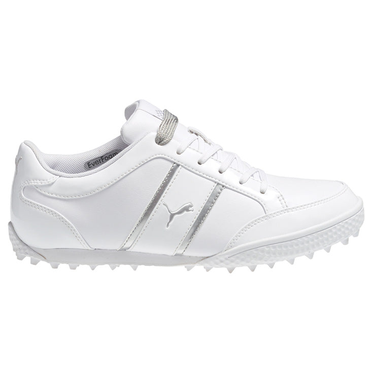 Puma MonoLite Cat Womens Golf Shoes - White/Silver