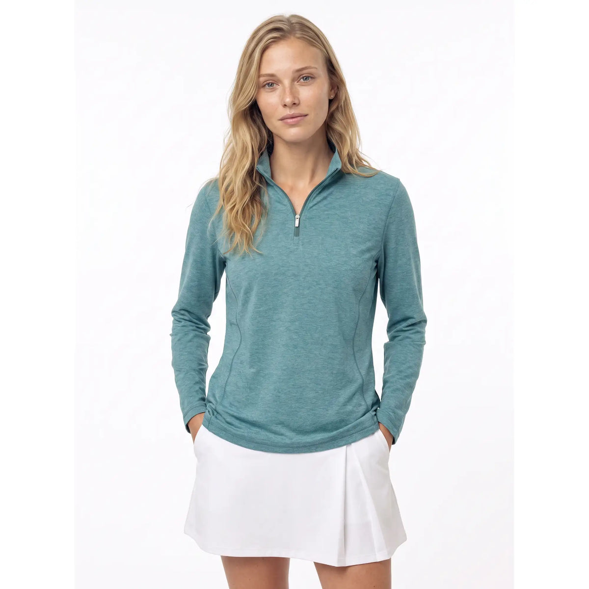 Sun Mountain Second Layer Quarter-Zip - Women's - Storm Blue Heather
