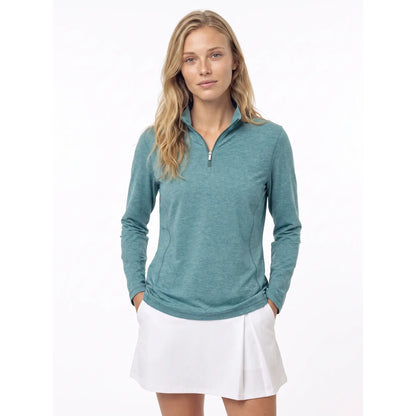 Sun Mountain Second Layer Quarter-Zip - Women's - Storm Blue Heather